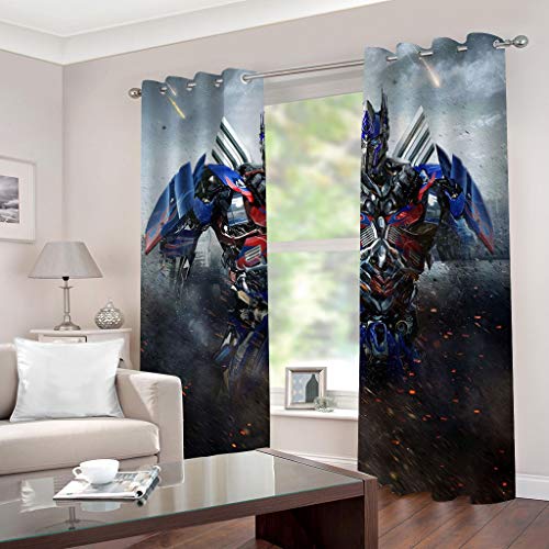 ZHKN Vorhang Transformatoren Muster Wärmeisolierte Weiche Feste Verwobene Futter Top Ösen Fensterbehandlungen Verdunkelungsvorhang Für Die Inneneinrichtung 280X215CM von ZHKN