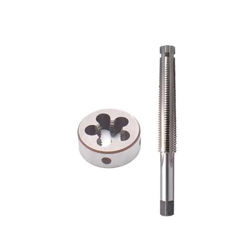 Fireleopard ZHLWei 1 Satz Trapez-Gewindebohrer und Matrizensatz for die Linke Hand TR 8 10 12 14 16 X 1,5 X 2 X 3 X4 TR-Gewindebohrer mit rundem Gewinde von Fireleopard
