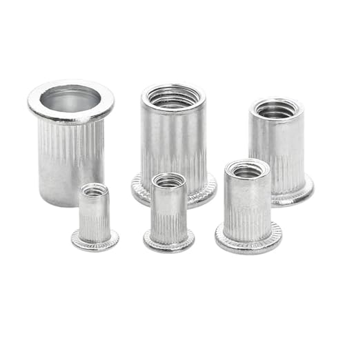 ZHLWei 100/50/20Pcs M3 M4 M5 M6 M8 M10 Aluminium Legierung Rivnut Flache Kopf Gewinde Niet Einsatz Nutsert Kappe Mutter ZHLWei 100/50/20Pcs M3 M4 M5 M6 M8 M10 Aluminium Legierung Rivnut Flache Kopf Gewinde Niet Einsatz Nutsert Kappe Mutter von ZHLWei