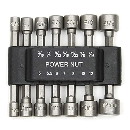 ZHLWei 9/14PCS 5mm-13mm Hex Steckdosen Hülse Düsen Mutter Fahrer Set Schraubendreher von ZHLWei