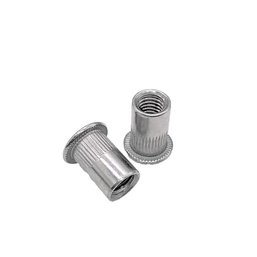 ZHLWei Aluminiumlegierungsmutter mit Gewinde, flacher Kopf, M3-M10, mehrere Größenoptionen for die Automobilindustrie, 20/50/100 Stück erhältlich von ZHLWei