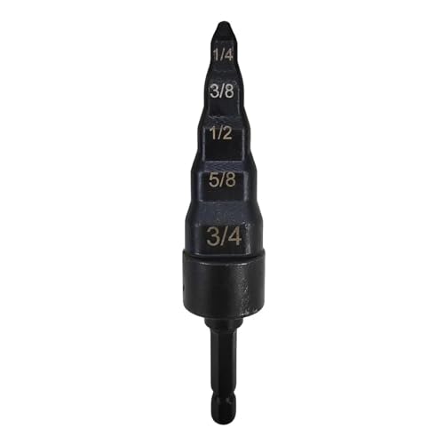 ZHLWei Rohrschmiedewerkzeug 5-in-1 Expander-Bohrer mit Sechskantschaft for 7/8 3/4 5/8 1/2 3/8 und 1/4 Kupferrohre, ein Muss for Klimaanlagen ZHLWei Rohrschmiedewerkzeug 5-in-1 Expander-Bohrer mit Sechskantschaft for 7/8 3/4 5/8 1/2 3/8 und 1/4 Kupferrohre, ein Muss for Klimaanlagen von ZHLWei