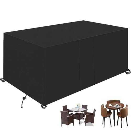 ZHMANLUCK 200x80x50cm/LxWxH GartenmöBel Abdeckung Wasserdicht - Winterfest 600D Oxford Schutzhülle für Terrassenmöbel Abdeckplane für Terrassenmöbel Lounge Sofa von ZHMANLUCK
