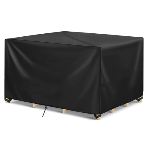 ZHMANLUCK GartenmöBel Abdeckung wasserdichte Abdeckplane 170x170x100cm/LxWxH, Abdeckplane für Gartentische Terrassenmöbel Schutzhülle von ZHMANLUCK