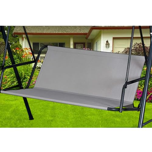 Hollywoodschaukel Sitzfläche Ersatz, Hollywoodschaukel Sitzbezug, Ersatz-Schaukel Sitzbezug für Hollywoodschaukel, Stoff für Hollywoodschaukel Sitzfläche 600D-Oxford-Gewebe (138*50*50cm,Grau) von ZHMIZHAM