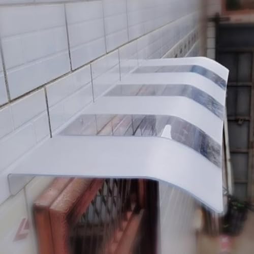ZHMMJ Haustürvordach für Balkon Vordach Transparent Überdachung für Dach Türvordach Fenster Markisen leicht zu montieren (Größe : 50x360cm) von ZHMMJ