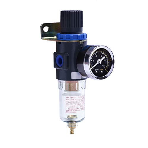 Druckluft Wasserabscheider Druckminderer für Kompressor, 1/4" Filter Neu professionell von ZHONG AN