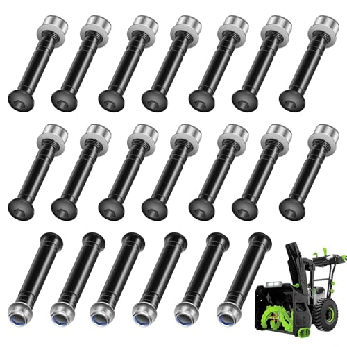20-teiliges Schneefräsen-Scherstift-Set ASP2400D, kompatibel mit EGO Power 61 cm und 71,1 cm 2-stufige Schneefräse SNT2800, SNT2807, SNT2400, SNT2405, SNT2406, SNT2416, SNT2806 von ZHONGXIA