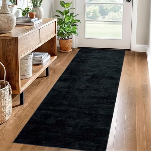 Läufer Teppich für Flur Waschbare Kitchen Läufer Teppiche mit Gummirücken Boden Teppich Läufer für Flur Schlafzimmer Wohnzimmer Teppichläufer Flur rutschfest Fußmatte Lang Küchenteppich 40 x 200 cm von ZHONGYANAN