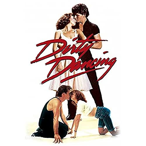 ZHONGYU 5D DIY Diamond Painting Dirty Dancing Music Movie Poster Cross Stitch Diamond Mosaic Diamond Wall Sticker for Home Decor(40 * 50CM) von WEIPAI