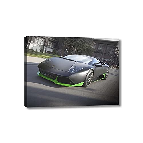 ZHONGYUTONG Lamborghini Serie Sportwagen Leinwanddruck Supercar Poster mit Rahmen Bild Roadster Wohnkultur für Wohnzimmer Schlafzimmer (30x45cm) von ZHONGYUTONG