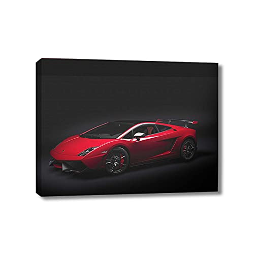 ZHONGYUTONG Lamborghini Serie Sportwagen Leinwanddruck Supercar Poster mit Rahmen Bild Roadster Wohnkultur für Wohnzimmer Schlafzimmer (40x60cm) von ZHONGYUTONG
