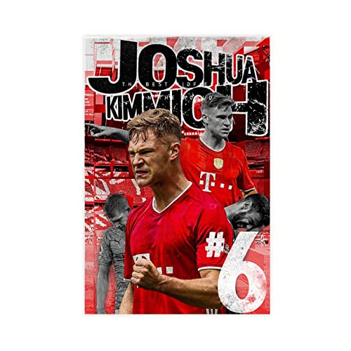 ZHONGZ Joshua Kimmich Sport Poster Star Art 9 Leinwand Poster Schlafzimmer Dekor Sport Landschaft Büro Raum Dekor Geschenk Unframe:30 x 45 cm von ZHONGZ