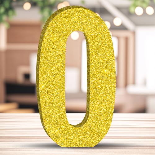 20CM Glitzer Geburtstag Tischdeko Golden Zahlen Deko Freistehende Party Centerpiece Glitzer Golden Zahlen Deko für Geburtstagsfeiern Wiederverwendbare Schöne Dekorationen - 0 20CM Glitzer Geburtstag Tischdeko Golden Zahlen Deko Freistehende Party Centerpiece Glitzer Golden Zahlen Deko für Geburtstagsfeiern Wiederverwendbare Schöne Dekorationen - 0 von ZHONYEE