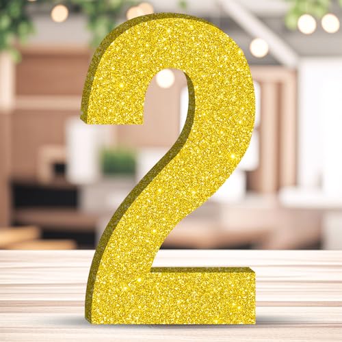 20CM Glitzer Geburtstag Tischdeko Golden Zahlen Deko Freistehende Party Centerpiece Glitzer Golden Zahlen Deko für Geburtstagsfeiern Wiederverwendbare Schöne Dekorationen - 2 20CM Glitzer Geburtstag Tischdeko Golden Zahlen Deko Freistehende Party Centerpiece Glitzer Golden Zahlen Deko für Geburtstagsfeiern Wiederverwendbare Schöne Dekorationen - 2 von ZHONYEE