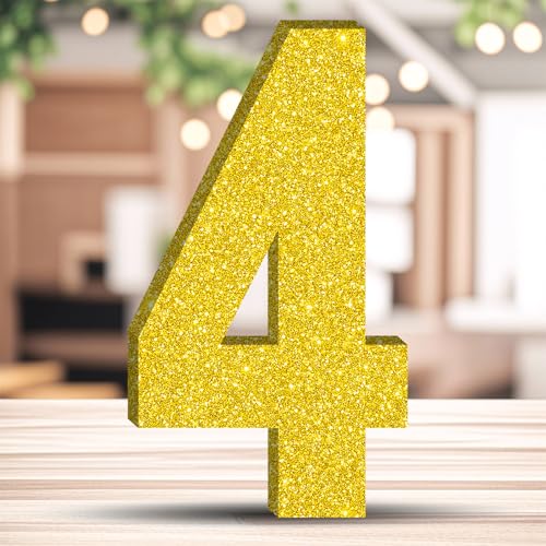20CM Glitzer Geburtstag Tischdeko Golden Zahlen Deko Freistehende Party Centerpiece Glitzer Golden Zahlen Deko für Geburtstagsfeiern Wiederverwendbare Schöne Dekorationen - 4 20CM Glitzer Geburtstag Tischdeko Golden Zahlen Deko Freistehende Party Centerpiece Glitzer Golden Zahlen Deko für Geburtstagsfeiern Wiederverwendbare Schöne Dekorationen - 4 von ZHONYEE