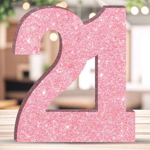 ZHONYEE 20CM Glitzer Geburtstag Zahlen Tischdekoration Freistehende Party Centerpieces Glitzer Rosa Zahlen Dekorationen für Feiern Wiederverwendbar - 21 ZHONYEE 20CM Glitzer Geburtstag Zahlen Tischdekoration Freistehende Party Centerpieces Glitzer Rosa Zahlen Dekorationen für Feiern Wiederverwendbar - 21 von ZHONYEE