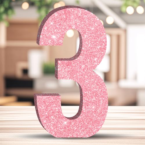 ZHONYEE 20CM Glitzer Geburtstag Zahlen Tischdekoration Freistehende Party Centerpieces Glitzer Rosa Zahlen Dekorationen für Feiern Wiederverwendbar - 3 ZHONYEE 20CM Glitzer Geburtstag Zahlen Tischdekoration Freistehende Party Centerpieces Glitzer Rosa Zahlen Dekorationen für Feiern Wiederverwendbar - 3 von ZHONYEE