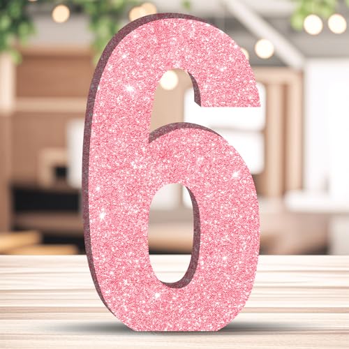 ZHONYEE 20CM Glitzer Geburtstag Zahlen Tischdekoration Freistehende Party Centerpieces Glitzer Rosa Zahlen Dekorationen für Feiern Wiederverwendbar - 6 ZHONYEE 20CM Glitzer Geburtstag Zahlen Tischdekoration Freistehende Party Centerpieces Glitzer Rosa Zahlen Dekorationen für Feiern Wiederverwendbar - 6 von ZHONYEE
