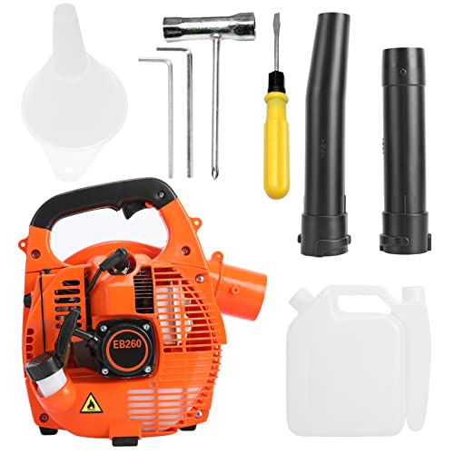 ZHOUBA Kraftvolles 26-cm3-Benzin-Benzin-Handheld-Blattgebläse, schnurloses Design mit ergonomischem Griff, externer Sparker und Easy-Start-Zugplatte für die Reinigung des Gartenhofs Orange ZHOUBA Kraftvolles 26-cm3-Benzin-Benzin-Handheld-Blattgebläse, schnurloses Design mit ergonomischem Griff, externer Sparker und Easy-Start-Zugplatte für die Reinigung des Gartenhofs Orange von ZHOUBA