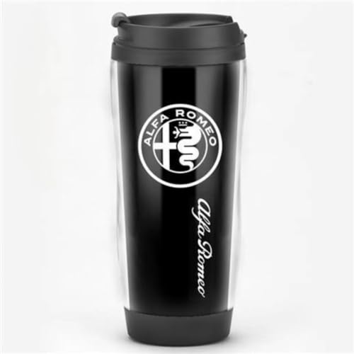ZHOUFUDA Wiederverwendbare Kaffeebecher Reise für Alfa Romeo 156 Crosswagon, Thermobecher Kaffee to Go mit Deckel Autobecher Doppelwandig Isoliert Edelstahl Travel Mug,C von ZHOUFUDA