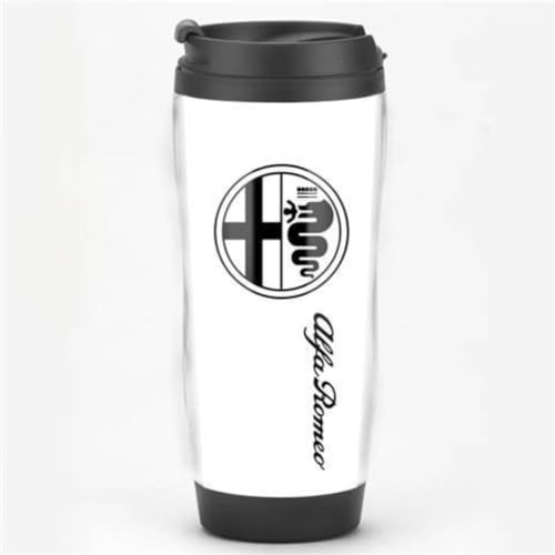 ZHOUFUDA Wiederverwendbare Kaffeebecher Reise für Alfa Romeo 4C Spider, Thermobecher Kaffee to Go mit Deckel Autobecher Doppelwandig Isoliert Edelstahl Travel Mug,J von ZHOUFUDA