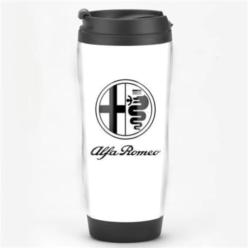ZHOUFUDA Wiederverwendbare Kaffeebecher Reise für Alfa Romeo 4C Spider, Thermobecher Kaffee to Go mit Deckel Autobecher Doppelwandig Isoliert Edelstahl Travel Mug,N von ZHOUFUDA