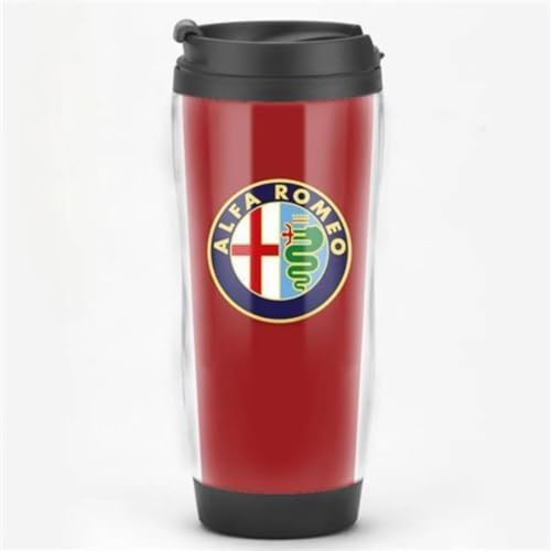 ZHOUFUDA Wiederverwendbare Kaffeebecher Reise für Alfa Romeo 4C facelift 2017, Thermobecher Kaffee to Go mit Deckel Autobecher Doppelwandig Isoliert Edelstahl Travel Mug,H von ZHOUFUDA