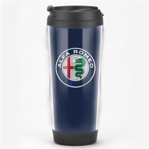 ZHOUFUDA Wiederverwendbare Kaffeebecher Reise für Alfa Romeo Tonale 2022-2024, Thermobecher Kaffee to Go mit Deckel Autobecher Doppelwandig Isoliert Edelstahl Travel Mug,I von ZHOUFUDA