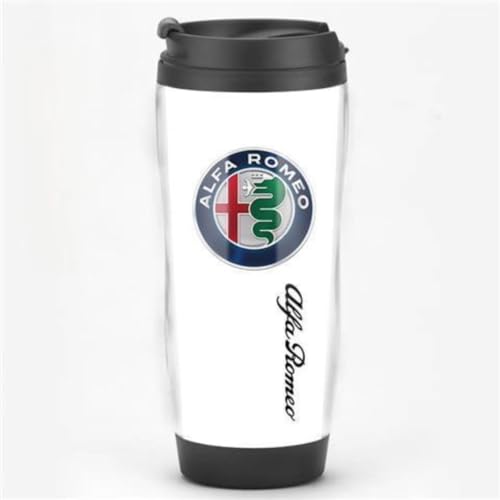ZHOUFUDA Wiederverwendbare Kaffeebecher Reise für Alfa Romeo Tonale 2022-2024, Thermobecher Kaffee to Go mit Deckel Autobecher Doppelwandig Isoliert Edelstahl Travel Mug,L von ZHOUFUDA