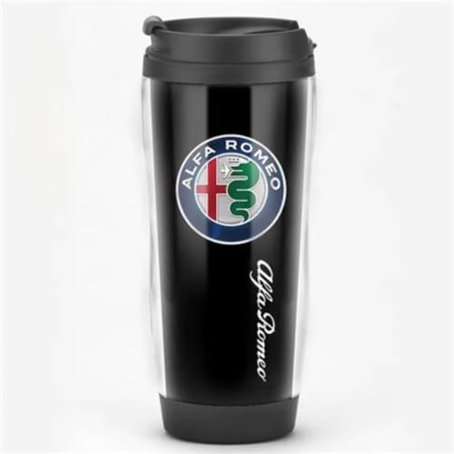 ZHOUFUDA Wiederverwendbare Kaffeebecher Reise für Alfa Romeo Tonale 2022-2024, Thermobecher Kaffee to Go mit Deckel Autobecher Doppelwandig Isoliert Edelstahl Travel Mug,O von ZHOUFUDA