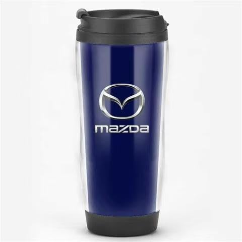 ZHOUFUDA Wiederverwendbare Kaffeebecher Reise für Mazda MX-5 NB, Thermobecher Kaffee to Go mit Deckel Autobecher Doppelwandig Isoliert Edelstahl Travel Mug,A von ZHOUFUDA