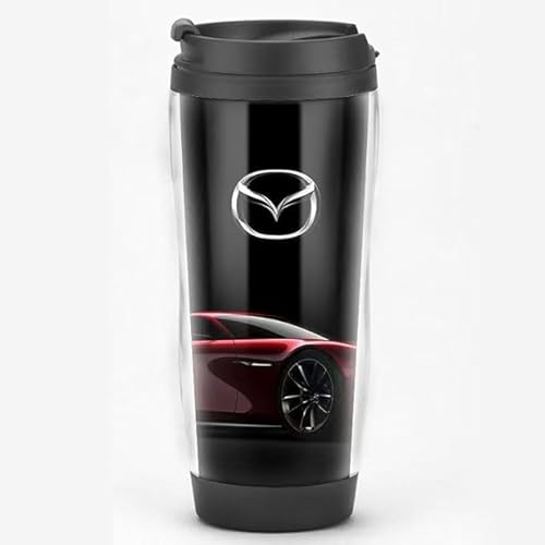 ZHOUFUDA Wiederverwendbare Kaffeebecher Reise für Mazda MX-5 NB, Thermobecher Kaffee to Go mit Deckel Autobecher Doppelwandig Isoliert Edelstahl Travel Mug,B von ZHOUFUDA