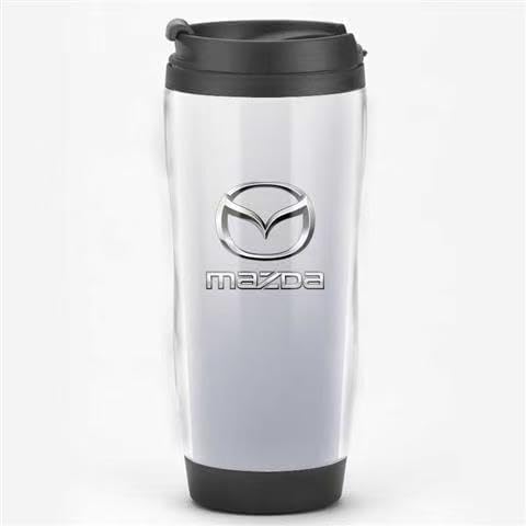 ZHOUFUDA Wiederverwendbare Kaffeebecher Reise für Mazda MX-5 NB, Thermobecher Kaffee to Go mit Deckel Autobecher Doppelwandig Isoliert Edelstahl Travel Mug,D von ZHOUFUDA
