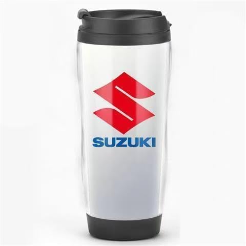 ZHOUFUDA Wiederverwendbare Kaffeebecher Reise für Suzuki Baleno 2022 2023 2024, Thermobecher Kaffee to Go mit Deckel Autobecher Doppelwandig Isoliert Edelstahl Travel Mug,White von ZHOUFUDA