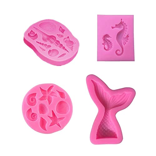 ZHOUHON Silikonform Meerjungfrau,Fondant Formen,3D Ozean Tier Silikon, Fondant Formen Tiere, DIY Handgefertigt Tools ZHOUHON Silikonform Meerjungfrau,Fondant Formen,3D Ozean Tier Silikon, Fondant Formen Tiere, DIY Handgefertigt Tools von ZHOUHON