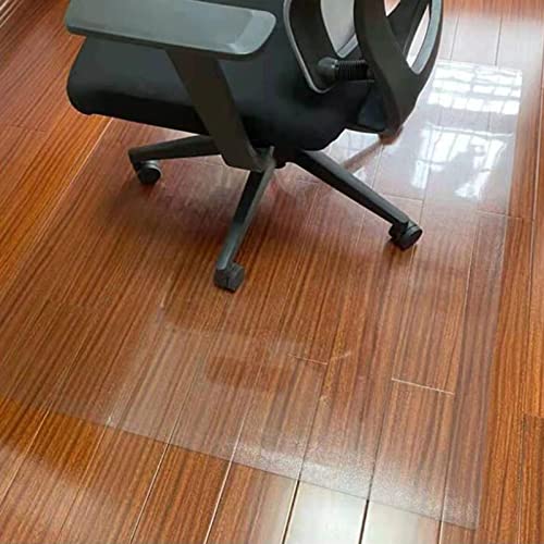 Transparente PVC-Bodenschutzmatte Bodenschutzmatte Stuhlmatte Für Harte Böden,Transparente Fußmatten Bürostuhlunterlage,Bodenmatte Für Parkett/Laminat/Teppichboden,1/1,5mm dick, 90cm breit Kratzfest von ZHOUHONG