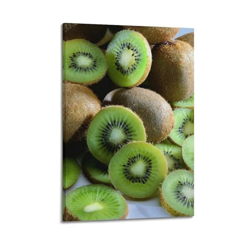 Kunstvolles Wandbild, Motiv: Früchte, Kiwi, frisches Obst, Nahaufnahme, modernes Wandbild, 40 x 60 cm Kunstvolles Wandbild, Motiv: Früchte, Kiwi, frisches Obst, Nahaufnahme, modernes Wandbild, 40 x 60 cm von ZHOUKEG