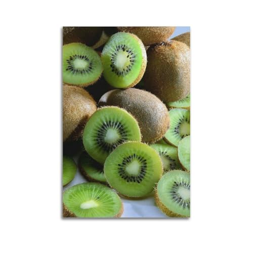 Kunstvolles Wandbild, Motiv: Früchte, Kiwi, frisches Obst, Nahaufnahme, modernes Wandbild, 60 x 90 cm Kunstvolles Wandbild, Motiv: Früchte, Kiwi, frisches Obst, Nahaufnahme, modernes Wandbild, 60 x 90 cm von ZHOUKEG