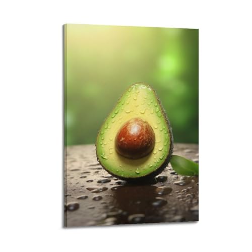 ZHOUKEG Kunstvolles Wandbild, Motiv: Obst-Halbschnitt, Avocado mit Tau, modernes Wandbild, 40 x 60 cm ZHOUKEG Kunstvolles Wandbild, Motiv: Obst-Halbschnitt, Avocado mit Tau, modernes Wandbild, 40 x 60 cm von ZHOUKEG