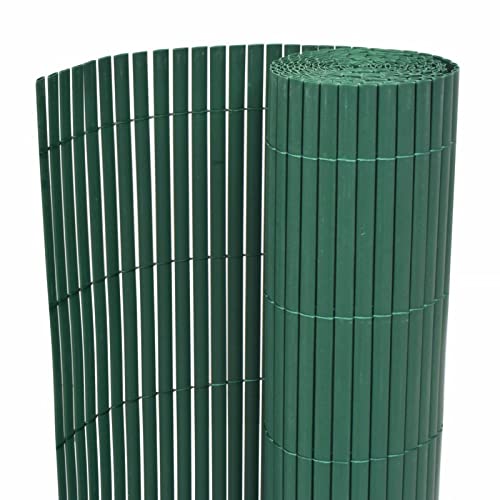 ZHOUMIN Gartenzaun Doppelseitig, Sichtschutz Zaun, ZaunsichtschutzB, Steckzaun, Garten Zaun,Teichzaun, Zaunelemente, Garden Fence, PVC 90×300 cm Grün von ZHOUMIN