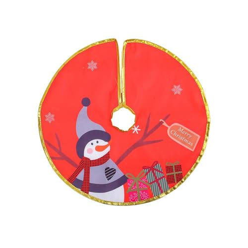 ZHOUSUFEN Eleganter Weihnachtsbaumrock mit goldfarbenem Rand, schöner goldfarbener Rand, Weihnachtsbaumdecke für den Urlaub ZHOUSUFEN Eleganter Weihnachtsbaumrock mit goldfarbenem Rand, schöner goldfarbener Rand, Weihnachtsbaumdecke für den Urlaub von ZHOUSUFEN