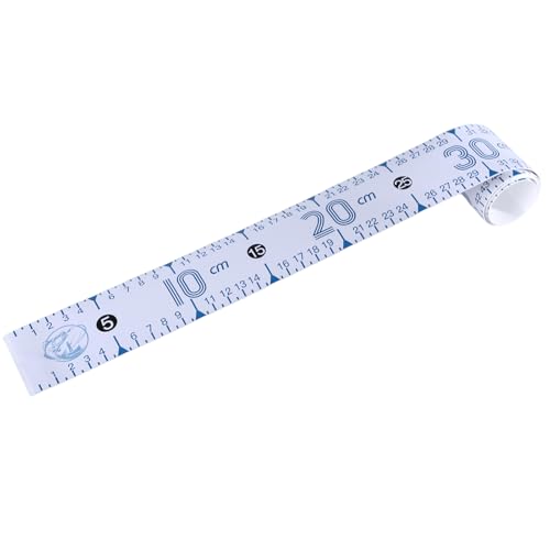 ZHOUSUFEN Selbstklebendes Fischlineal, 130 cm, Fischmaßband, Aufkleberband für Boote, Kajak, Angeln, Fischmessgerät, Angellineal von ZHOUSUFEN
