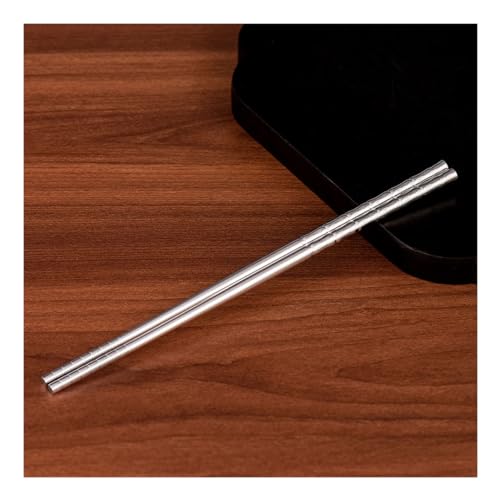 Sterling Silber Chopstäbchen Geschenk 31G, Chinesische Reine Silber -Essstäbchen Haushalts Silbergeschirr Wiederverwendbar,999 Silver Chopsticks Stilvolles Geschenk Silver von ZHOUXIAO