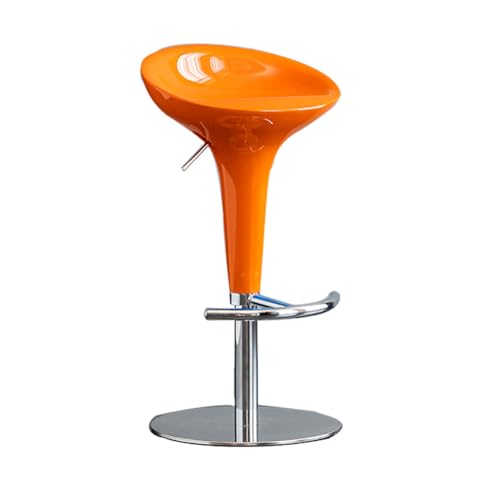 ZHOUXIAO Verstellbare Drehbar-Stabhocker mit Edelstahlfuß, 2er-Set Moderne ABS-Kunststoffsitze ohne Rückenlehne in Thekenhöhe mit Fußstütze, robust für Kücheninsel orange ZHOUXIAO Verstellbare Drehbar-Stabhocker mit Edelstahlfuß, 2er-Set Moderne ABS-Kunststoffsitze ohne Rückenlehne in Thekenhöhe mit Fußstütze, robust für Kücheninsel orange von ZHOUXIAO