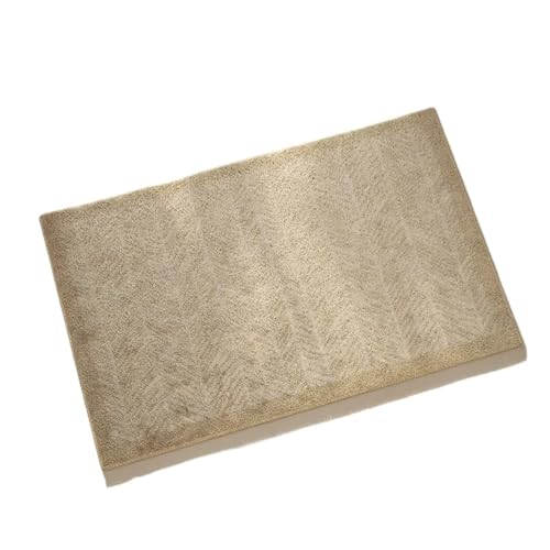 Anti Rutsch Matte Klassischer Schlingenflorteppich im minimalistischen Stil for Wohnzimmer, Schlafzimmer, Nachttisch, warme Bodenmatte, rutschfest, waschbar und schnelltrocknend(B,40cm x 60cm) von ZHOUXYFDC