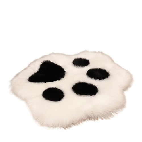 Anti Rutsch Matte Niedliches Katzenpfoten-Bärenfußkissen in Tierfußabdruckform, weicher Plüschteppich for Zuhause, Sofa, Tisch, Bodenmatte, Schlafzimmer, dekorativer Teppich(White black,45cmx45cm) Anti Rutsch Matte Niedliches Katzenpfoten-Bärenfußkissen in Tierfußabdruckform, weicher Plüschteppich for Zuhause, Sofa, Tisch, Bodenmatte, Schlafzimmer, dekorativer Teppich(White black,45cmx45cm) von ZHOUXYFDC