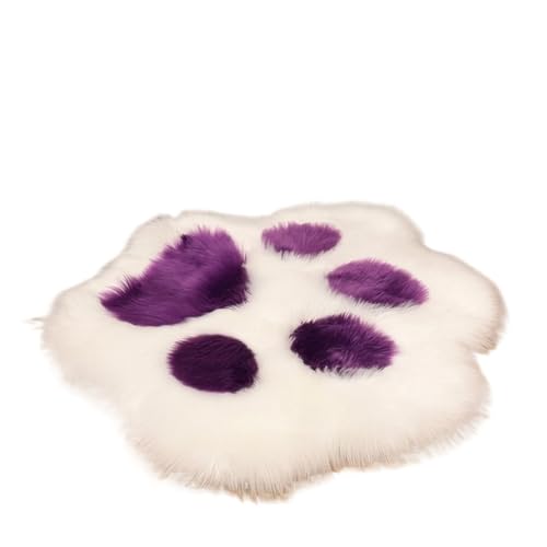 Anti Rutsch Matte Niedliches Katzenpfoten-Bärenfußkissen in Tierfußabdruckform, weicher Plüschteppich for Zuhause, Sofa, Tisch, Bodenmatte, Schlafzimmer, dekorativer Teppich(White purple,45cmx45cm) Anti Rutsch Matte Niedliches Katzenpfoten-Bärenfußkissen in Tierfußabdruckform, weicher Plüschteppich for Zuhause, Sofa, Tisch, Bodenmatte, Schlafzimmer, dekorativer Teppich(White purple,45cmx45cm) von ZHOUXYFDC
