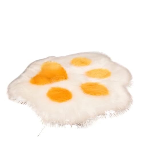 Anti Rutsch Matte Niedliches Katzenpfoten-Bärenfußkissen in Tierfußabdruckform, weicher Plüschteppich for Zuhause, Sofa, Tisch, Bodenmatte, Schlafzimmer, dekorativer Teppich(White yellow,45cmx45cm) Anti Rutsch Matte Niedliches Katzenpfoten-Bärenfußkissen in Tierfußabdruckform, weicher Plüschteppich for Zuhause, Sofa, Tisch, Bodenmatte, Schlafzimmer, dekorativer Teppich(White yellow,45cmx45cm) von ZHOUXYFDC