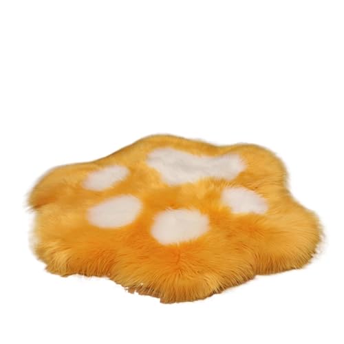 Anti Rutsch Matte Niedliches Katzenpfoten-Bärenfußkissen in Tierfußabdruckform, weicher Plüschteppich for Zuhause, Sofa, Tisch, Bodenmatte, Schlafzimmer, dekorativer Teppich(Yellow White,51cmx60cm) Anti Rutsch Matte Niedliches Katzenpfoten-Bärenfußkissen in Tierfußabdruckform, weicher Plüschteppich for Zuhause, Sofa, Tisch, Bodenmatte, Schlafzimmer, dekorativer Teppich(Yellow White,51cmx60cm) von ZHOUXYFDC